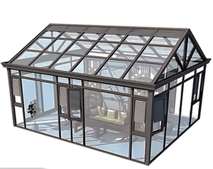 غرف شمسية حديثة مخصصة مقاومة للماء من سبائك الألومنيوم مع زجاج مزدوج مقوى للفيلات والشرفات والاستخدام الخارجي - Product Image 2