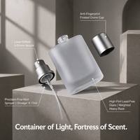 Flacon vaporisateur en verre transparent avec logo et étiquettes personnalisés, atomiseur de parfum 30ml 50ml 100ml, flacon de parfum en verre pour marque de luxe