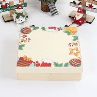 Personnalisé pas cher rond en bois Balsa fromage Charcuterie conseil pour gâteau Snack bonbons & fruits coffrets cadeaux boîte d'emballage de noël