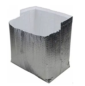 도매 새로운 재료 알루미늄 호일 버블 단열 단열 버블 파우치 냉동 식품 포장 가방