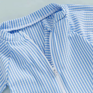 Traje <span class=keywords><strong>de</strong></span> <span class=keywords><strong>Baño</strong></span> <span class=keywords><strong>de</strong></span> Una Pieza Personalizado con Protección Solar UPF50+ <span class=keywords><strong>para</strong></span> Niños, Traje <span class=keywords><strong>de</strong></span> <span class=keywords><strong>Baño</strong></span> con Cremallera <span class=keywords><strong>para</strong></span> Bebés con Gorro y Mangas Cortas <span class=keywords><strong>para</strong></span> Niños - Product Image 5