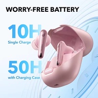 Auriculares TWS Anker Liberty 4NC con indicador de batería LED, auriculares internos con micrófono con cancelación de ruido para PC, ordenador y música