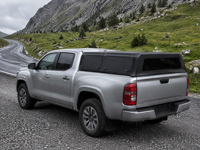Hardtop en acier pour pick-up double cabine avec fenêtres coulissantes, plateforme de toit, compatible barre de remorquage, étanche, OEM ODM