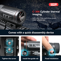 LHODR 25mm Termal Görüntüleme Cihazı 320*240 Kızılötesi Gece Görüş Dürbünü Avlanma Mesafe Ölçer 720P Video 120 Geniş Açı EN Menü