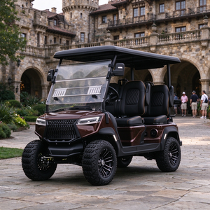 Voiture de golf électrique GRENTEK 4 places, batterie lithium 48V 105Ah, autonomie 50 km, buggy de golf tout-terrain - Product Image 1