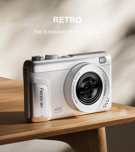 4k Retro micro máy ảnh kỹ thuật số p618 3.0 inch IPS màn hình hỗ trợ thẻ nhớ SD cho độ phân giải cao sinh viên bên selfies CMOS - Product Image 2