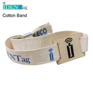 RFID có sẵn 100% phân hủy sinh học dây đeo cổ tay tre dây đeo cổ tay rPet tái chế cotton hữu cơ dây đeo cổ tay - Product Image 4