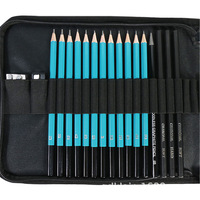Kit d'artiste professionnel de 32 pièces, fournitures artistiques, outils de dessin et d'esquisse, ensemble de crayons à dessin avec sacs de transport pour le dessin