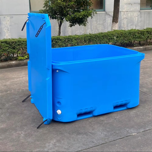 Công Suất Lớn 1000L Rotomolded Mát Hộp Thân Thiện Với Môi Nhiệm Vụ Nặng Nề Cá Cách Điện Hộp Cho Hải Sản - Product Image 4