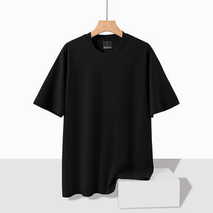 하이엔드 남성 트렌디 브랜드 쿨 티셔츠 여름 로마면 210g 무봉제 반팔 남성 티셔츠 - Product Image 3