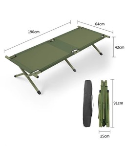 Wholesale Portable Foldable Outdoor <b>Bed</b>, Modern Simple Camping <b>Bed</b>, Emergency Relief Lunch Break Steel WB3122B Wholesale Portabl - Product Image 6