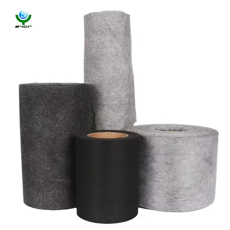 Environmentally Friendly PET Activated Carbon Non-woven Fabric Roll Cloth Absorbs Various Industrial Waste Gases