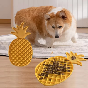 Kustom Logo silikon Lick Mat untuk anjing lambat Feeder mandi Distraction Pet kucing memanjat Mat dengan hisap - Product Image 2