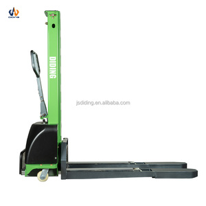 셀프 로딩 스태커 0.5 톤 1 톤 1500kg 셀프 로딩 리프팅 휴대용 지게차 전기 스태커 - Product Image 3