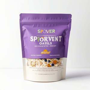 Custom Resealable Zip <b>Lock</b> Closure Aluminum Foil Stand-Up Pouch Breakfast Cereal Fruit Oatmeal Muesli Nuts Plastic <b>Bags</b> - Product Image 4