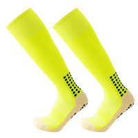 Chaussettes de sport antidérapantes personnalisées pour adultes et enfants, chaussettes de football blanches pour l'extérieur, chaussettes de compression longues à séchage rapide, chaussettes de football avec grip