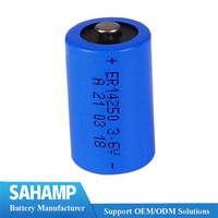 Baterai Lithium ER14250 untuk Robot Industri & Mainan (3.6V Silinder LiSOCl2/Solid State 6000 Siklus Penggunaan, Pengosongan Daya Sendiri Rendah)