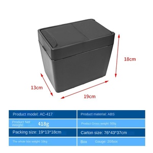 Factory Plastic Straight Hair Car <b>Seat</b> Trash Can Portable <b>Storage</b> Box Large Capacity Wholesale - Product Image 2