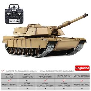 Tanque de Juguete a Control Remoto HengLong 3918-1 PRO <span class=keywords><strong>M1A2</strong></span> <span class=keywords><strong>Abrams</strong></span> 1/16 RC, Versión 7.0 Mejorada con Humo, Sonido, Batalla Infrarroja, Airsoft BB y Metal - Product Image 5