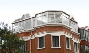 Su misura mobile veranda isolante in vetro tetto scorrevole stile aperto tetto piano modanatura uso esterno-elegante casa sole - Product Image 3