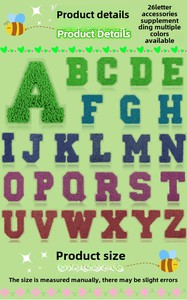 Bán Buôn Sẵn Sàng Để Tàu Thân Thiện Với Môi Chenille Các Bản Vá Lỗi Biểu Tượng Màu Trắng Thư Thêu Sắt Trên Kỹ Thuật Sequins Cho Hat Trang Trí Nội Thất - Product Image 6