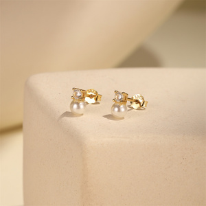Boucles d'oreilles tendance en argent 925 avec pampilles, chaîne, cœur et étoile pour fille - Product Image 2