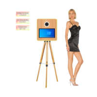 <strong>Best</strong> <strong>Sell</strong> Photobooth Portable <strong>Selfie</strong> Photo <strong>Booth</strong> 15.6 Lcd Touch Screen Station with Printer for Advertising Equipment
