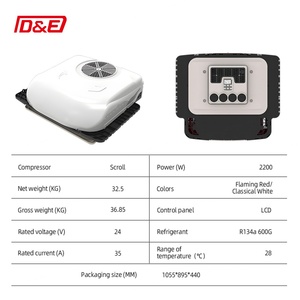Climatiseur de toit intégré 12V 24V pour camion, fourgonnette Sprinter, ambulance - Product Image 4