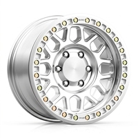 Jantes Beadlock HC 1:1 17x8.5J/20x9J en aluminium forgé multi-rayons pour camion 6x139.7 Drag Racing Tacoma Jeep Finition Noir Anthracite