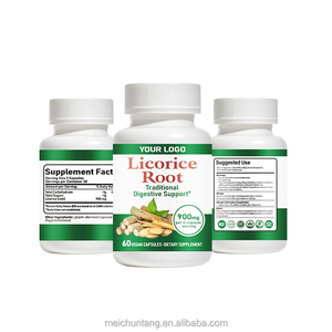 Organik Meyan Kökü Ekstresi 900mg Kapsüller Sindirim ve Bağışıklık Sistemini Destekleyen Doğal Bitkisel Takviye 60 Vegan Kapsül - Product Image 1