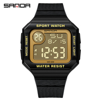 Relojes Deportivos SANDA para Hombre, Reloj Digital Resistente a los Golpes y al Agua para Hombre, Reloj Masculino 2129