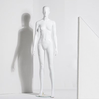 Maniquí de cuerpo entero para mujer, maniquí sexual con Base de vidrio, de plástico, blanco brillante, abstracto, gran oferta