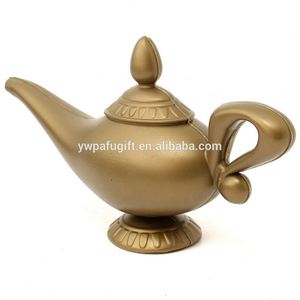 Gold Genie for Halloween Arabian Costume <b>Props</b> Lamp - Product Image 2
