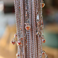 Collier en argent plaqué or italien 18 carats, style tendance, bijoux plaqués or en gros