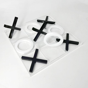 Qualité haut de gamme bon prix Lucite acrylique Xo <span class=keywords><strong>jeu</strong></span> coloré Tic Tac Toe <span class=keywords><strong>jeu</strong></span> ensemble avec boîte - Product Image 2