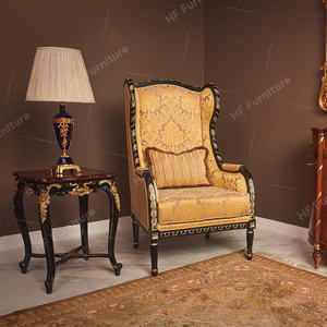 Fauteuil à bras en bois sculpté à la main de style français, fauteuil une <span class=keywords><strong>place</strong></span> pour salon, meubles de salon - Product Image 5