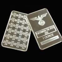 Fs-artesanato alemão personalizado placado barra de prata um troy onça 1 oz 999 lâmpada de prata