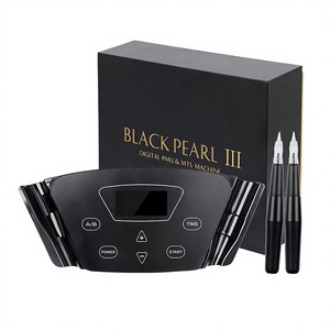 Máquina de Tatuaje Eléctrica Digital Dermógrafo Black Pearl Permanent Original P300 de Acero Inoxidable para Maquillaje de Cejas - Product Image 1