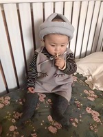 Gorro de Seguridad para Bebés de 0 a 3 Meses, Diseño Sólido de Algodón, Antideslizante, para Caminar y Aprender, para Todas las Estaciones, Venta Directa de Fábrica