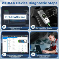 Nouveau scanner de diagnostic VXDIAG VCX SE VX800 compatible avec Benz DoIP, outil de programmation J2534