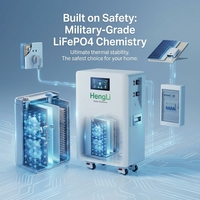 Batterie LiFePO4 15-16 kWh à sortie d'usine, 51,2 V 314 Ah, 10 000 cycles, cellules de qualité A, stockage d'énergie domestique pour systèmes solaires 6-20 kW