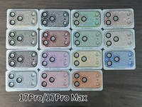 Pour Iphone 17 Pro Max caméra diamant Protection autocollant strass verre trempé lentille Film 3d caméra lentille