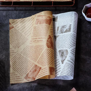 Hojas de Papel Personalizadas, Papel Pergamino Impreso, Papel para Panadería, Papel Antigrasa e Impermeable para Envolver Hamburguesas y Sándwiches - Product Image 1