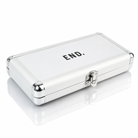 Petite mallette en métal avec serrure en aluminium avec mallette de transport en aluminium dur en mousse personnalisée pour instrument de bagage pour ordinateur portable