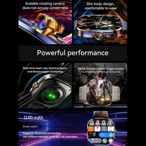 นาฬิกาอัจฉริยะ M99 Android 4G Cellular Ai พร้อม ChatGPT & DeepSeek หน้าจอ Amoled <span class=keywords><strong>3</strong></span>+32GB กล้องหมุนได้ รองรับซิมการ์ด บลูทูธ GPS NFC - Product Image 6