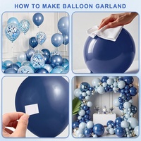 Fournitures de décoration pour fête de remise de diplôme, ballons en latex biodégradables et ballons en feuille d'aluminium, kits d'arche de ballons pour cérémonie