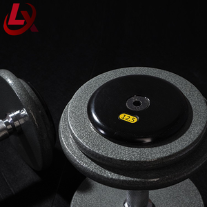 Haltères de fitness chromés en fonte avec peinture émaillée, disponibles en 15kg, 20kg, 30kg, et en ensembles haltères et barres, avec poids de 2.5kg à 50kg - Product Image 2