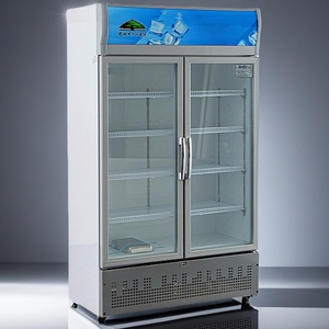 Đồ uống mát thẳng đứng đôi cửa thép không gỉ thương mại Tủ Đông thanh tủ lạnh đôi cửa tủ lạnh thương mại tủ lạnh hiển thị - Product Image 3