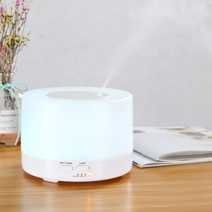 Diffuseur d'arômes, humidificateur ultrasonique 500 ml avec lumière LED et télécommande pour la maison et le bureau - Product Image 2