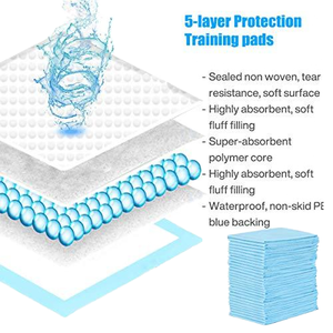 Petdom 60*60 Vente en gros de tapis absorbants pour animaux de compagnie avec protection anti-fuite, jetables, pour l'apprentissage de la propreté des chiens et chiots, Empapadores Perro - Product Image 5